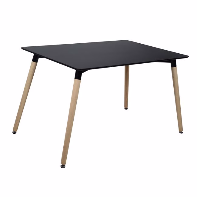 ΤΡΑΠΕΖΙ MINIMAL HM008.02 ΜΑΥΡΟ 120X80Χ73εκ ΜΕ ΞΥΛΙΝΑ ΠΟΔΙΑ ΟΞΙΑ - Image 3