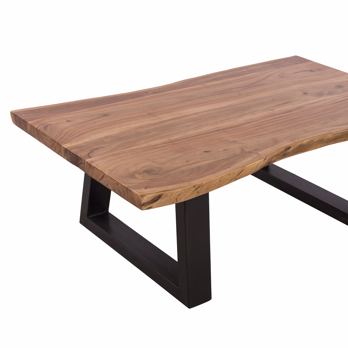 ΤΡΑΠΕΖΙ ΣΑΛΟΝΙΟΥ MONTANA 4εκ. ΠΑΧΟΣ ΜΑΣΙΦ ΞΥΛΟ ΑΚΑΚΙΑΣ ΦΥΣΙΚΟ HM8166.11 115x63x40Υ εκ. - Image 4