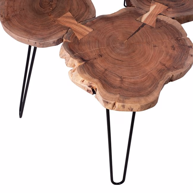 ΤΡΑΠΕΖΙ ΤΡΑΠΕΖΑΡΙΑΣ OSLO HM8207 ME ΜΑΣΙΦ ΚΟΡΜΟ ΑΚΑΚΙΑΣ 120Χ80Χ74 - Image 4